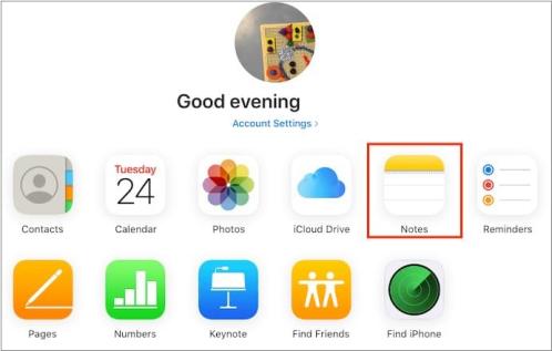 transfer iphone notes to computer via icloud