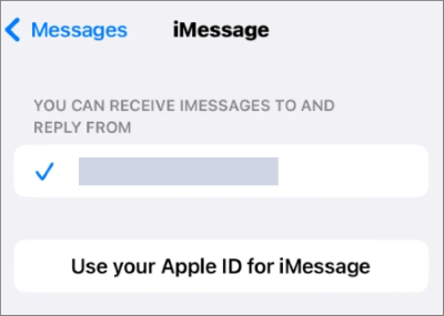 usa il tuo ID Apple per iMessage