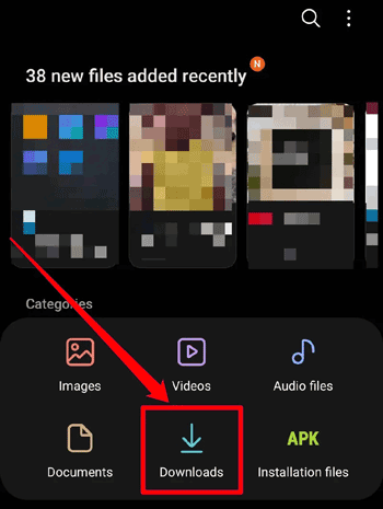 удалить файлы из папки загрузок на Android
