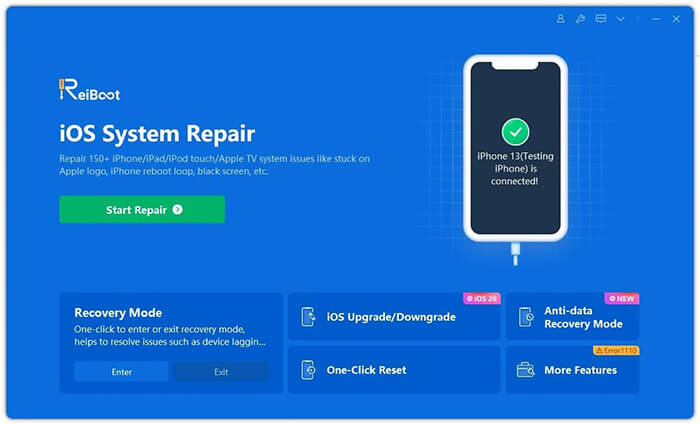 iniciar reparación